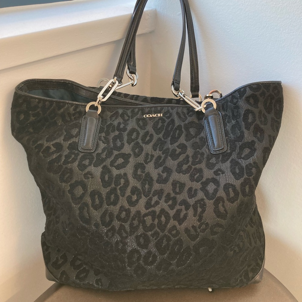 Coach Madison Chenille Ocelot bag (never used) #26639